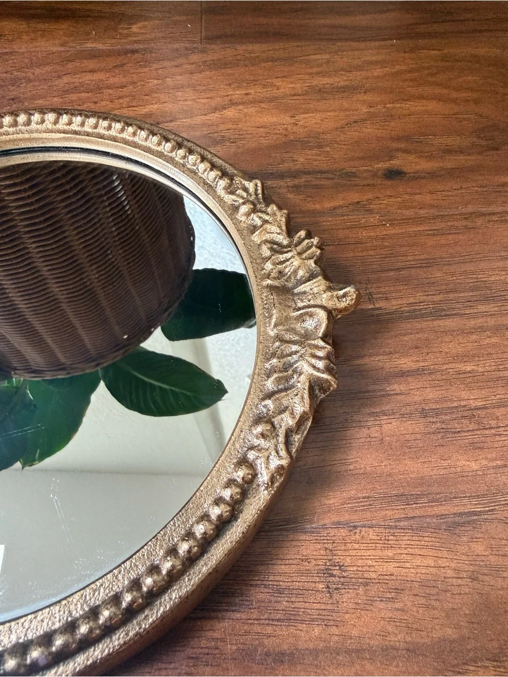 Decorative Gold Mirrored Tray, Hollywood Regency